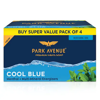 Park Avenue Cool Blue Soap 125 G (pack Of 4)