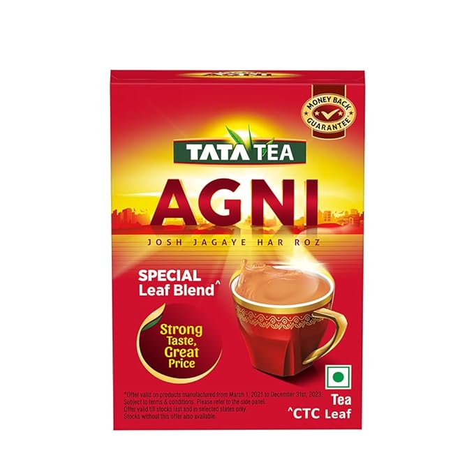 Tata Tea Agni, Special Leaf Blend With Strong Taste, 100g Box