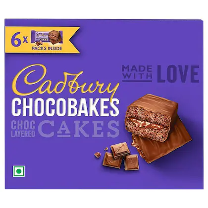 Cadbury Chocobakes Choc Layered Cake 114 G (pack Of 6)