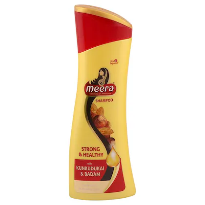 Meera Strong & Healthy Shampoo With Kunkudukai & Badam 180 Ml