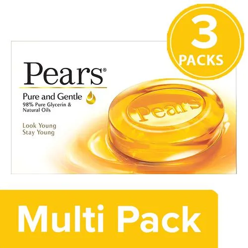 Pears Soap & Gentle Bathing Bar Value Pack 3 X 125 G  (375 G)
