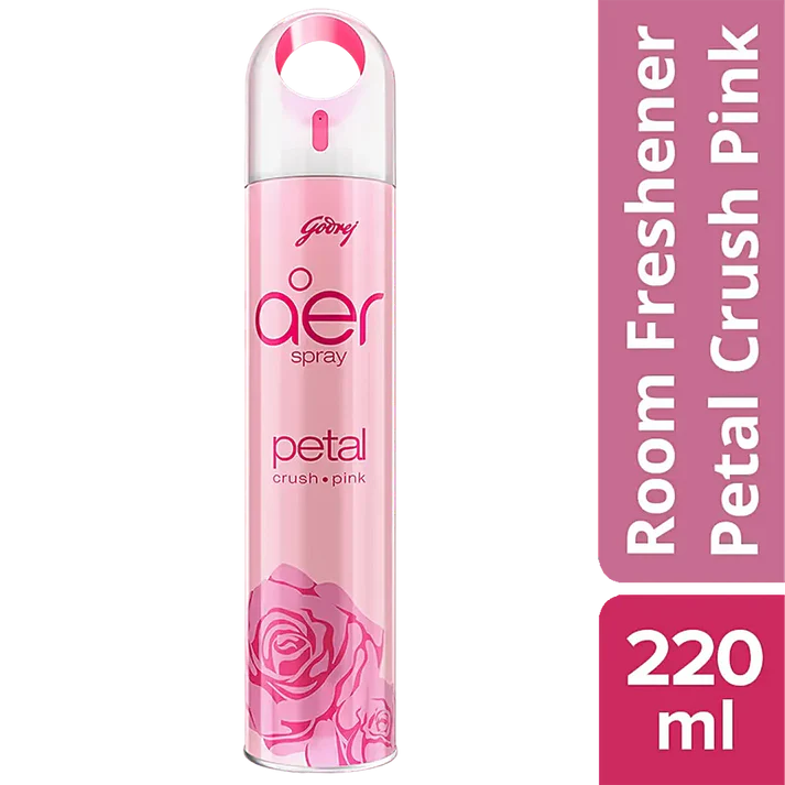 Godrej Aer Spray Air Freshner Petal Crush Pink (220ml)