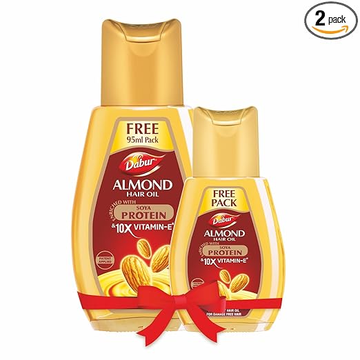 Dabur Almond Hair Oil And Vitamin E - 500ml With 200ml Free Pack 