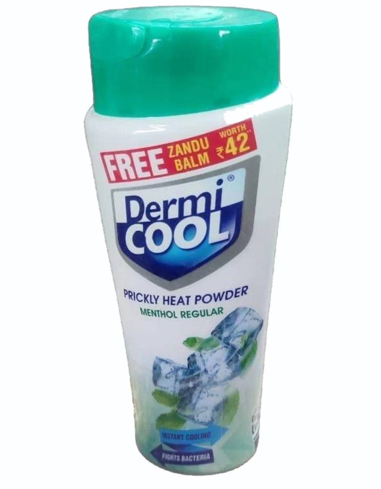 Menthol Regular Dermi Cool Prickly Heat Powder, Packaging Type: Bottle, Packaging Size: 150 Gm