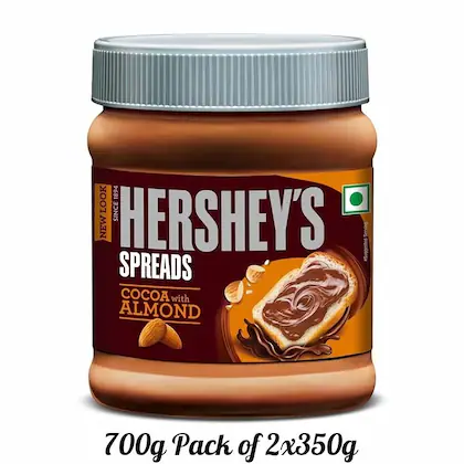 Hersheys Spreads Cocoa With Almond 700g (350g Pack Of 2)